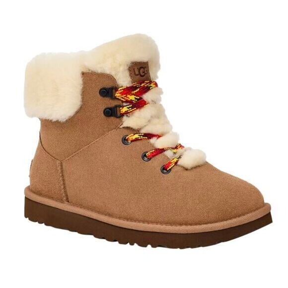 UGG® Classic Mini Alpine Lace Boots - Picture 1 of 11